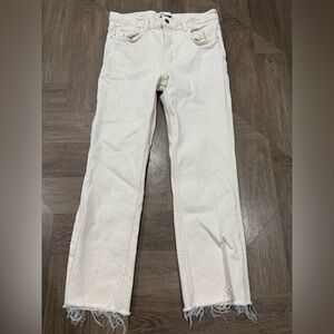Zara Stylish Cream Jeans for Women